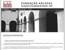 Tablet Screenshot of fundacaoarcadas.org.br